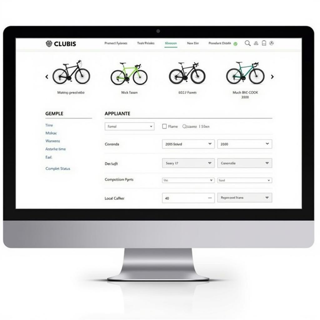 Browsing an Online Bicycle Parts Shop