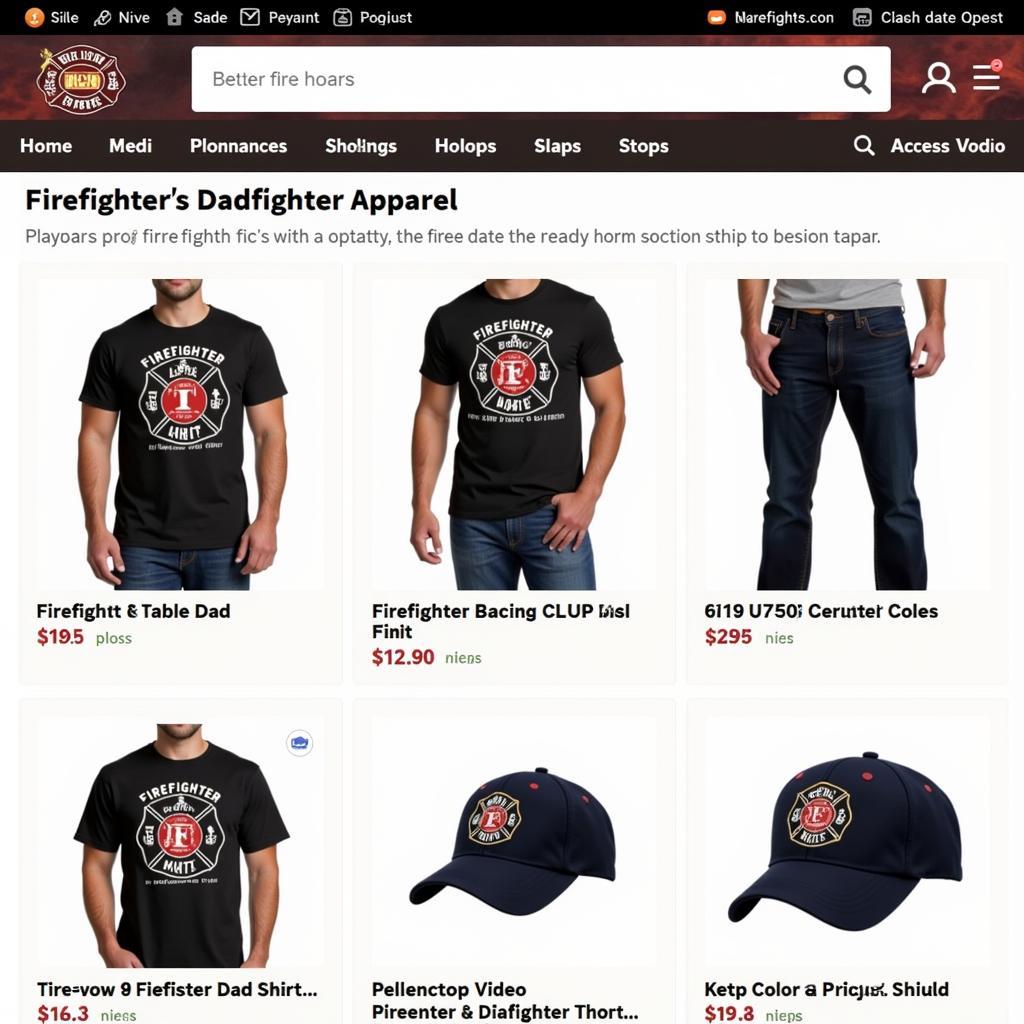 Online Store for Firefighter Apparel