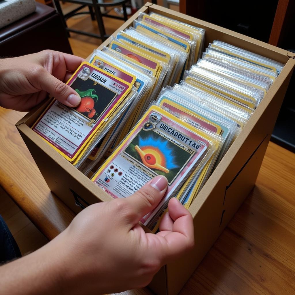 Organizing Cards in a Storage Box