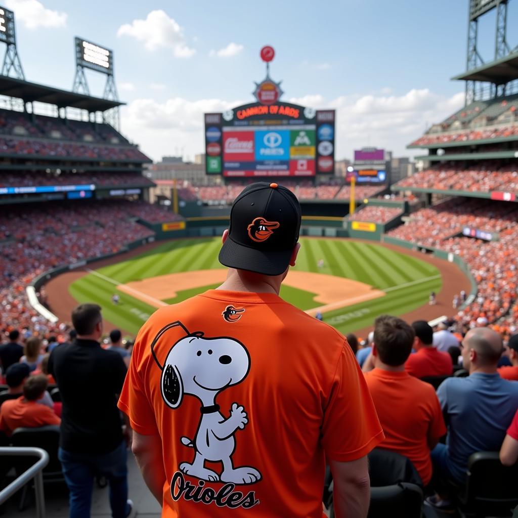 Orioles Snoopy Shirt at Camden Yards