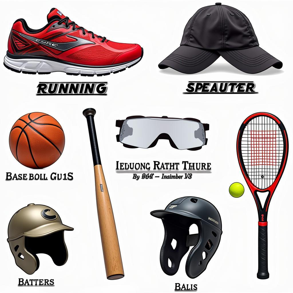 Essential equipment for various ort sports