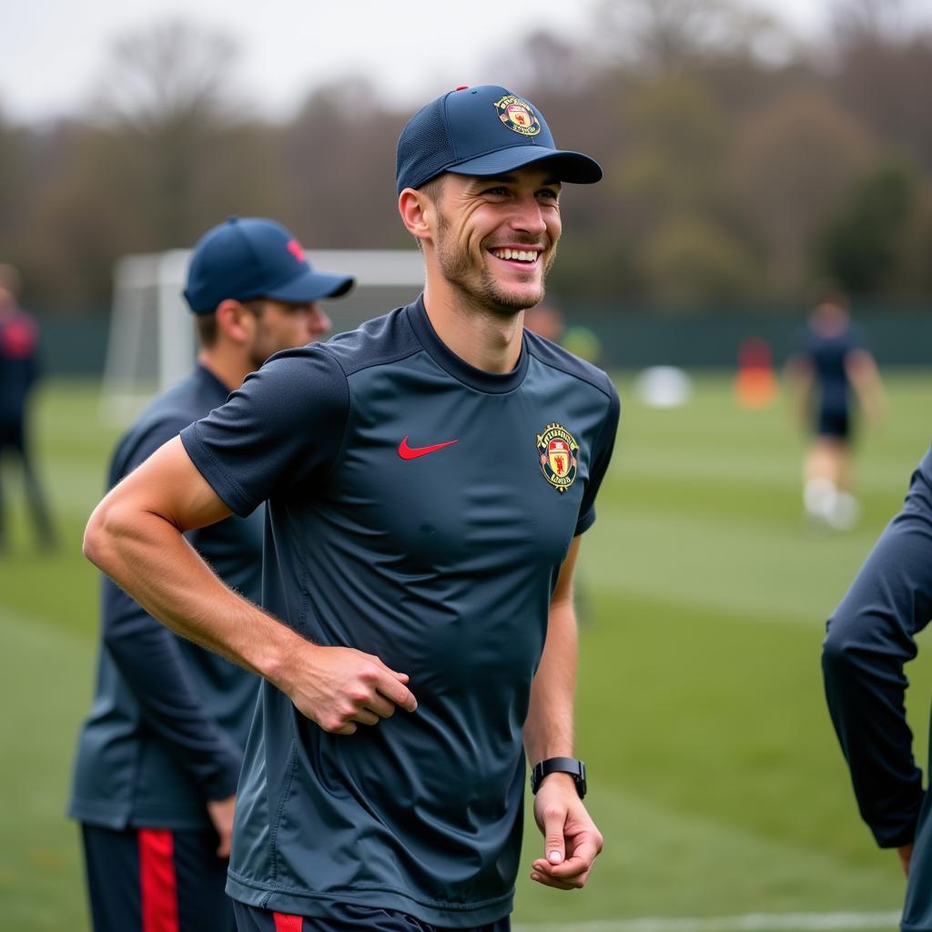 Otto Flex Cap During Football Practice