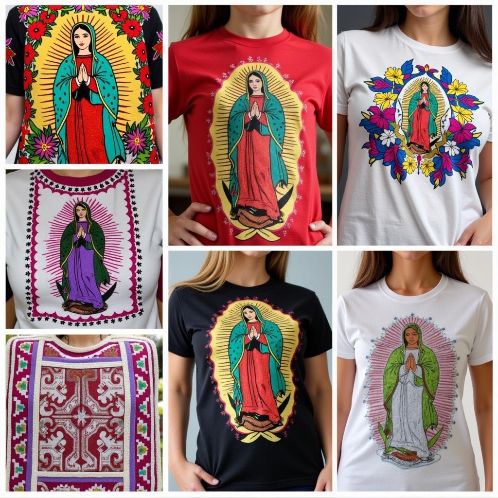 Various Styles of Our Lady of Guadalupe Clothing