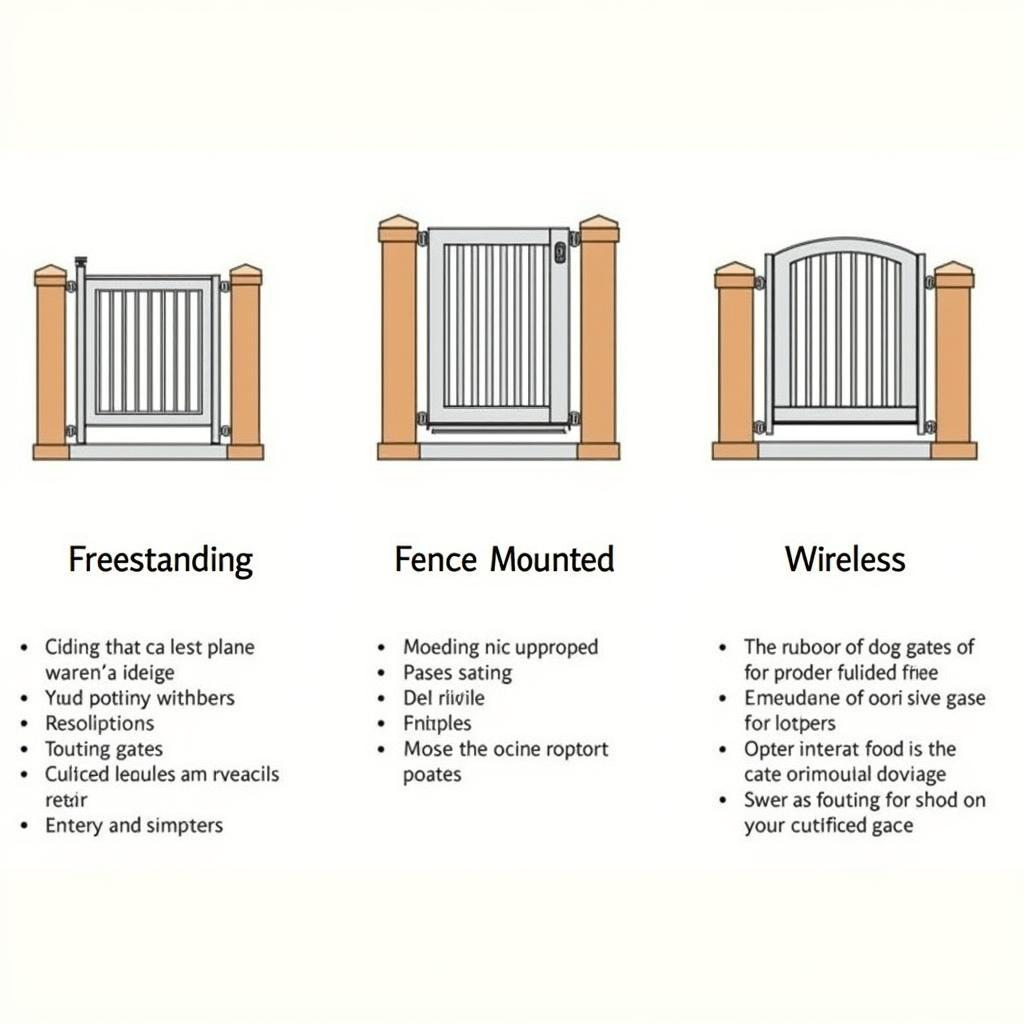 Different types of outdoor dog gates