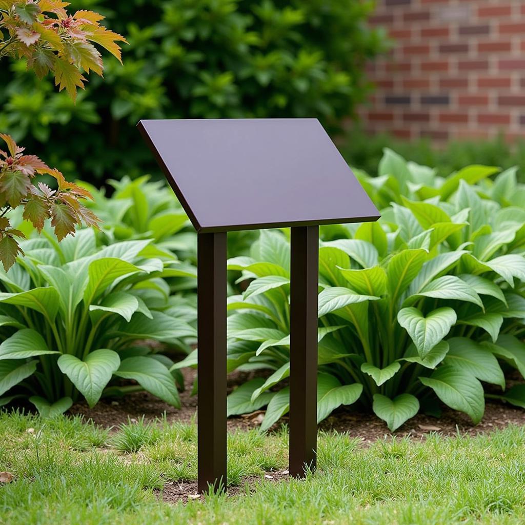 Durable Metal Outdoor Memorial Plaque Stand