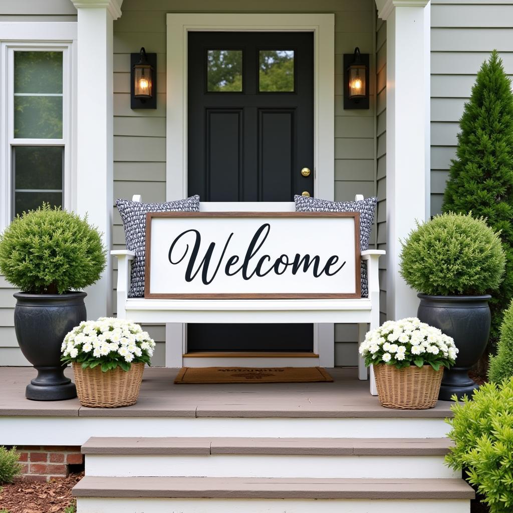 Outdoor Welcome Sign Placement