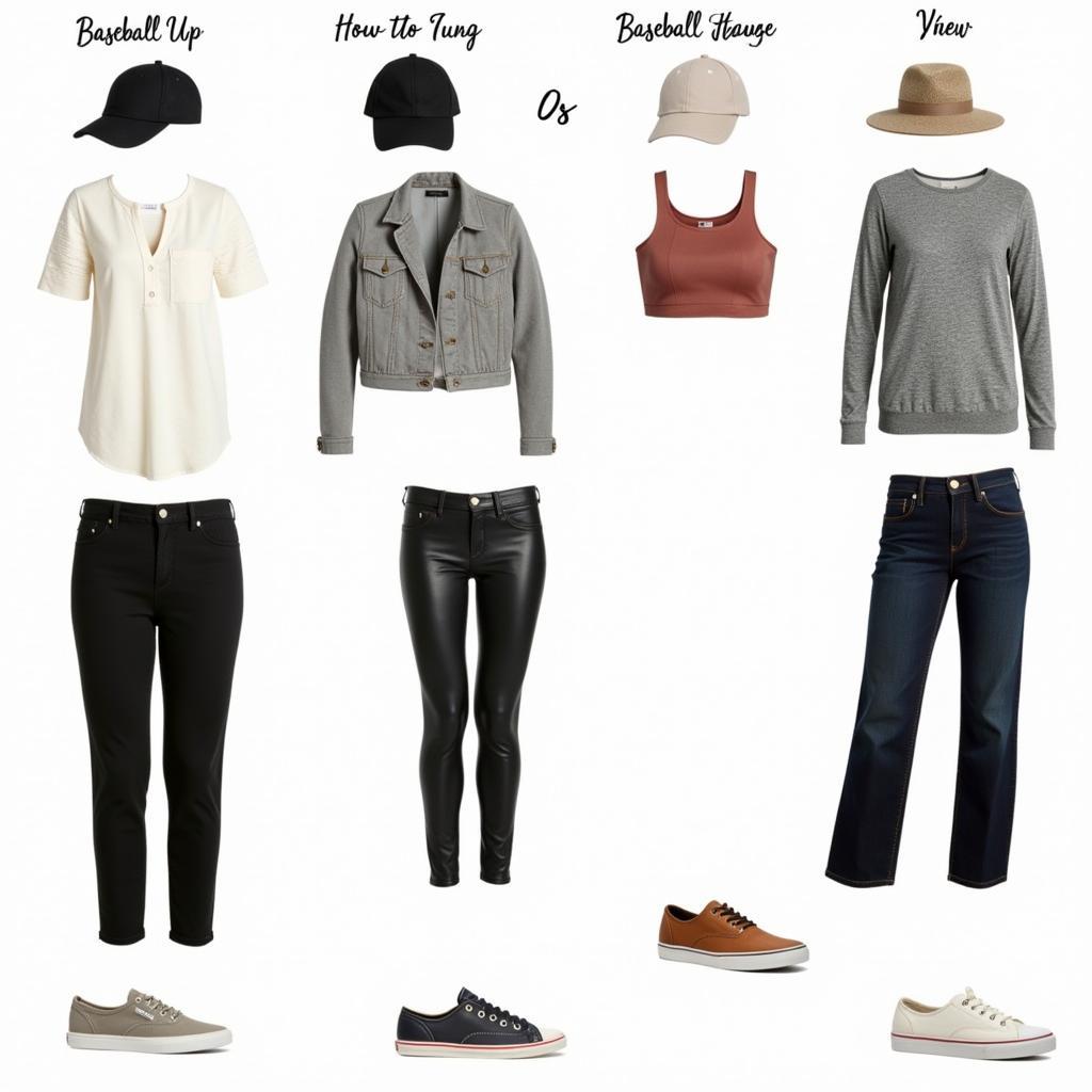 Outfit Ideas for Baseball Mom Caps