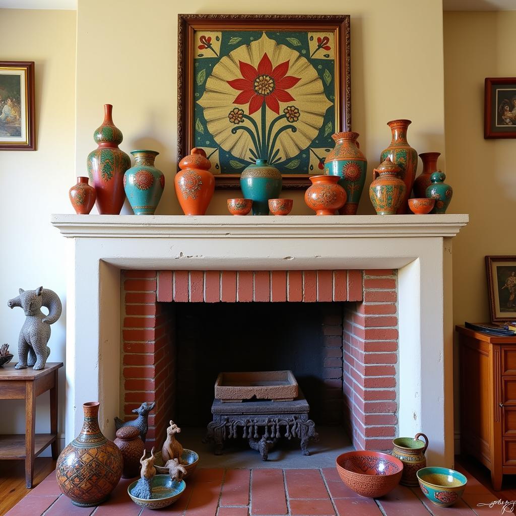 Displaying a Padre pottery collection