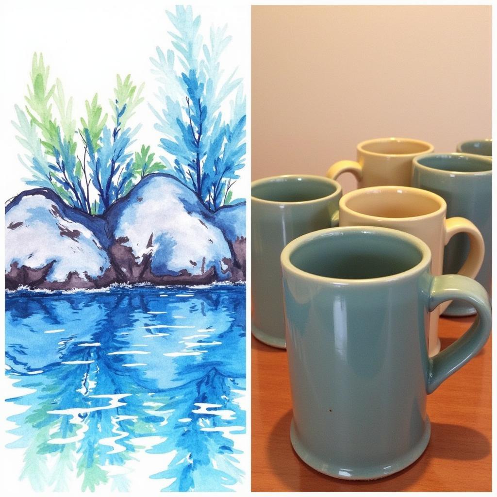 Painting Water vs. Painting Mugs