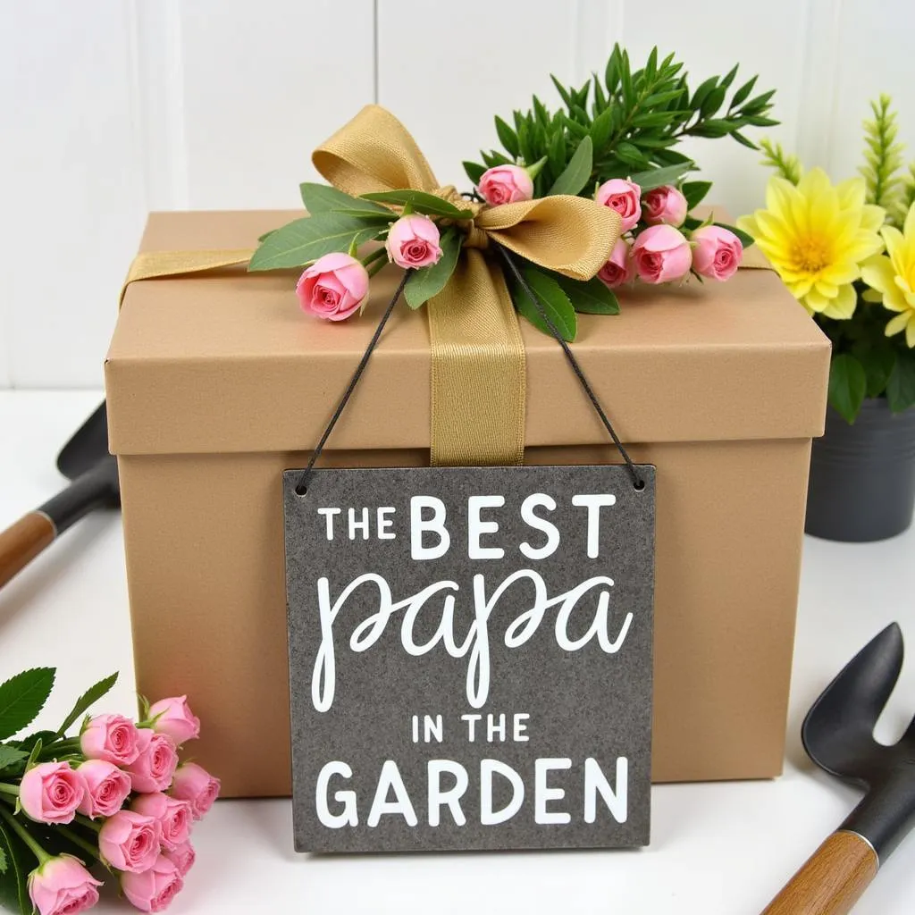 Papa's Garden Sign Gift Idea