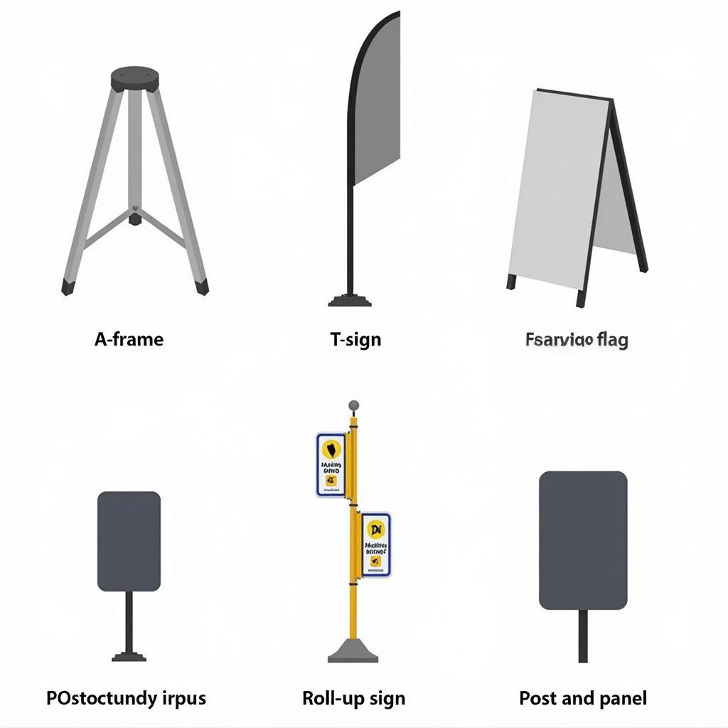 Different Types of Parking Sign Stands