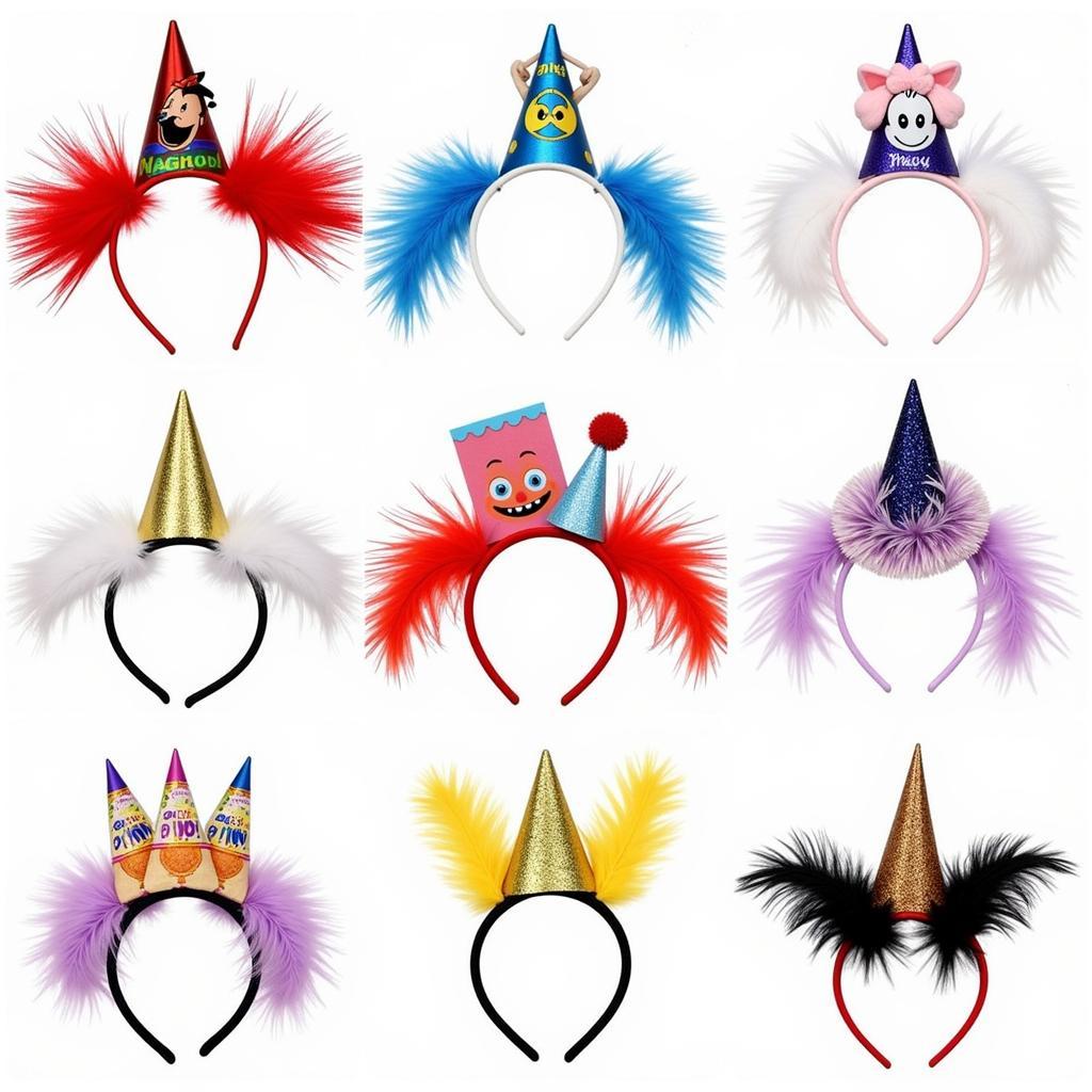 Variety of Party Hat Headbands