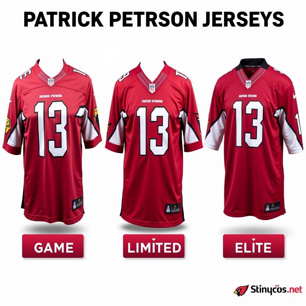 Patrick Peterson Arizona Cardinals Jersey Types: Game, Limited, and Elite