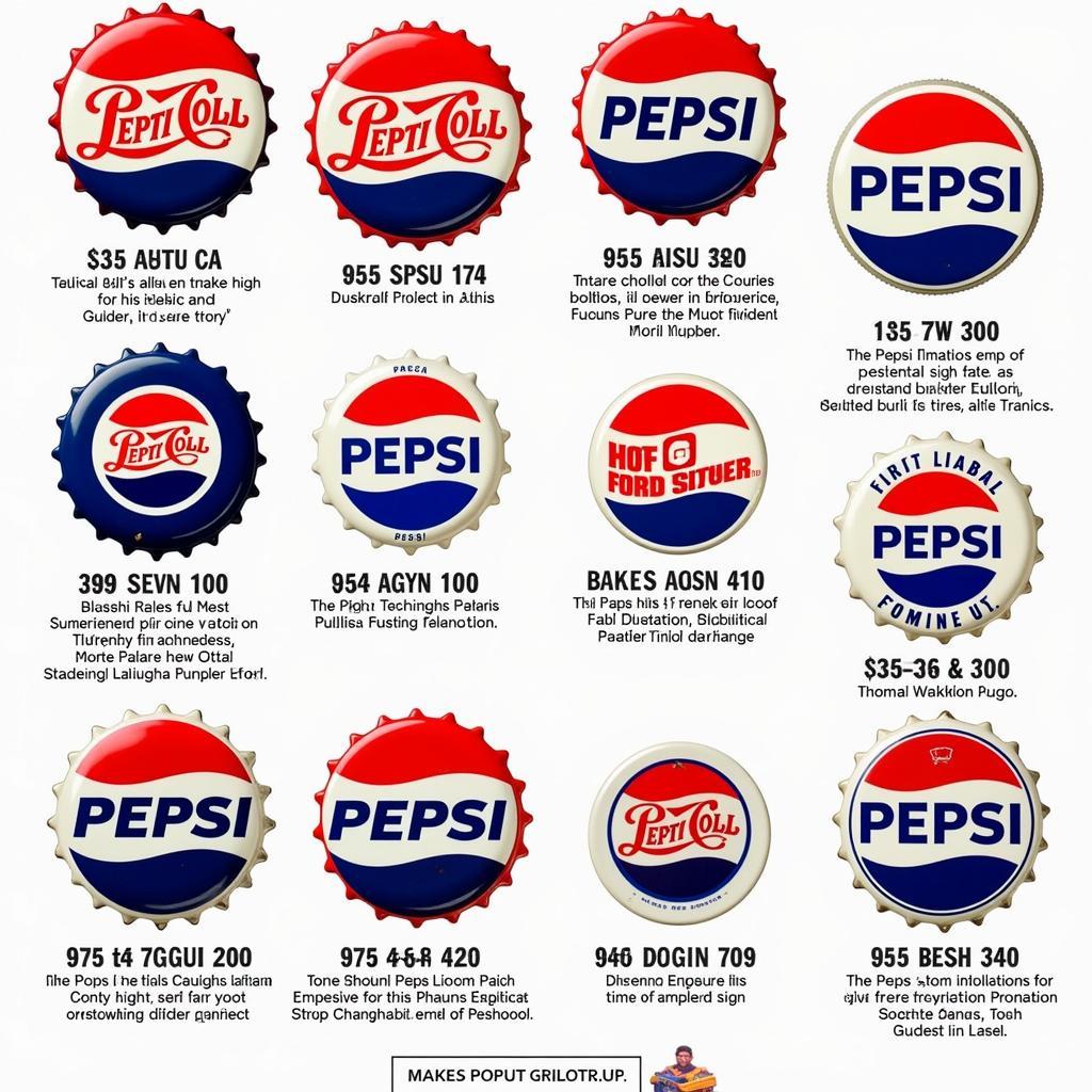 Pepsi Bottle Cap Sign Evolution Through the Decades