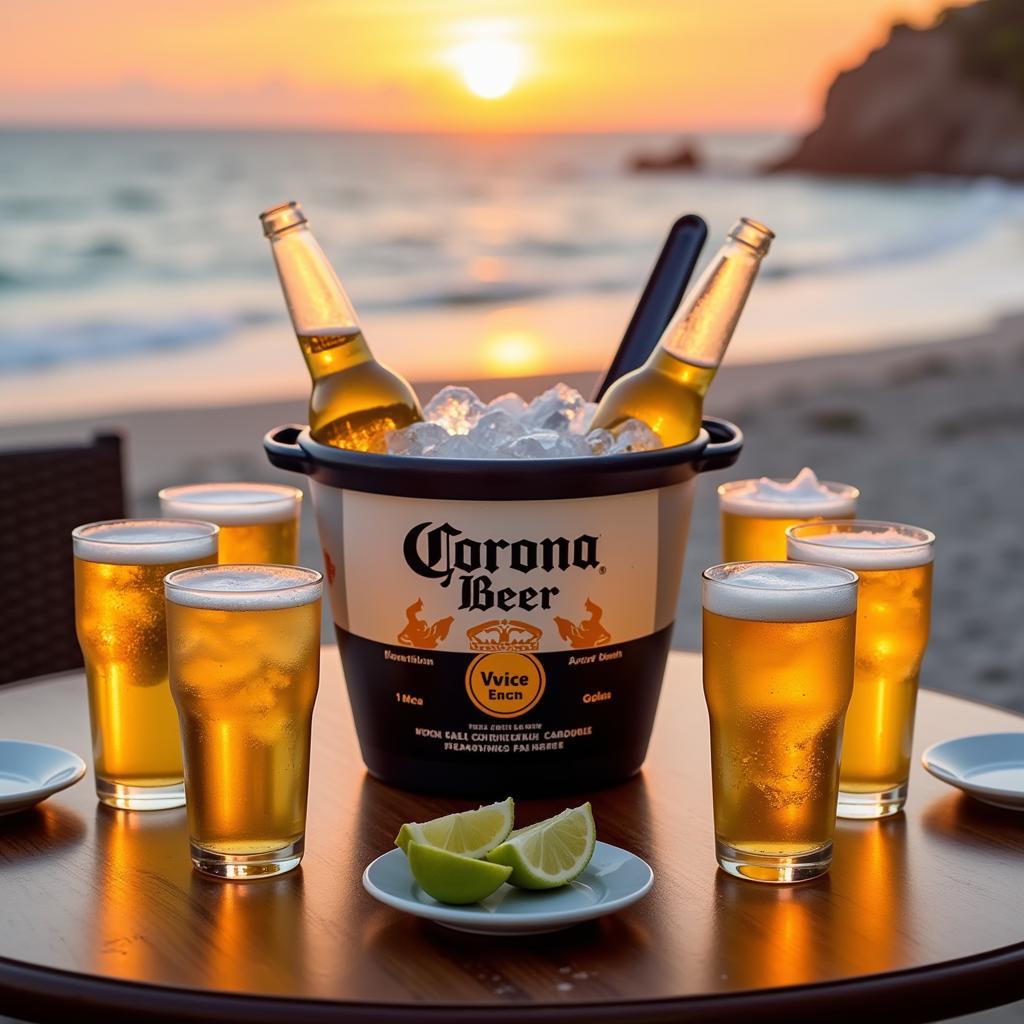 The Perfect Corona Serve with an Ice Bucket