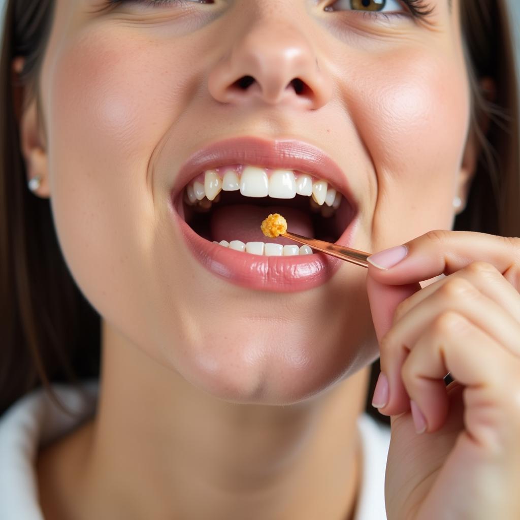 Using a Copper Toothpick for Oral Hygiene