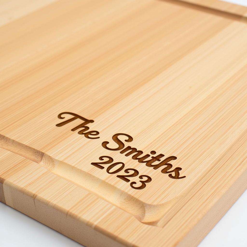 Personalized Astros cutting board with engraved name and date