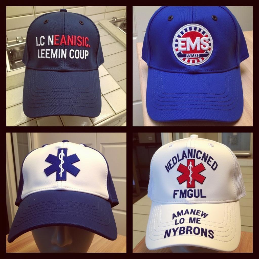 Personalized EMS Hats with Names, Agencies, and Symbols