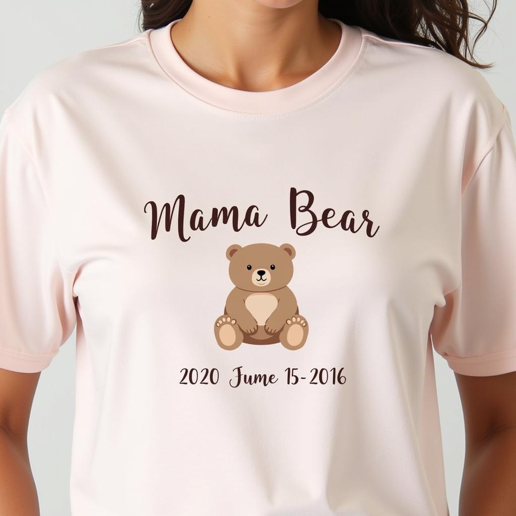 Personalized First Mother's Day Shirt with Baby Name