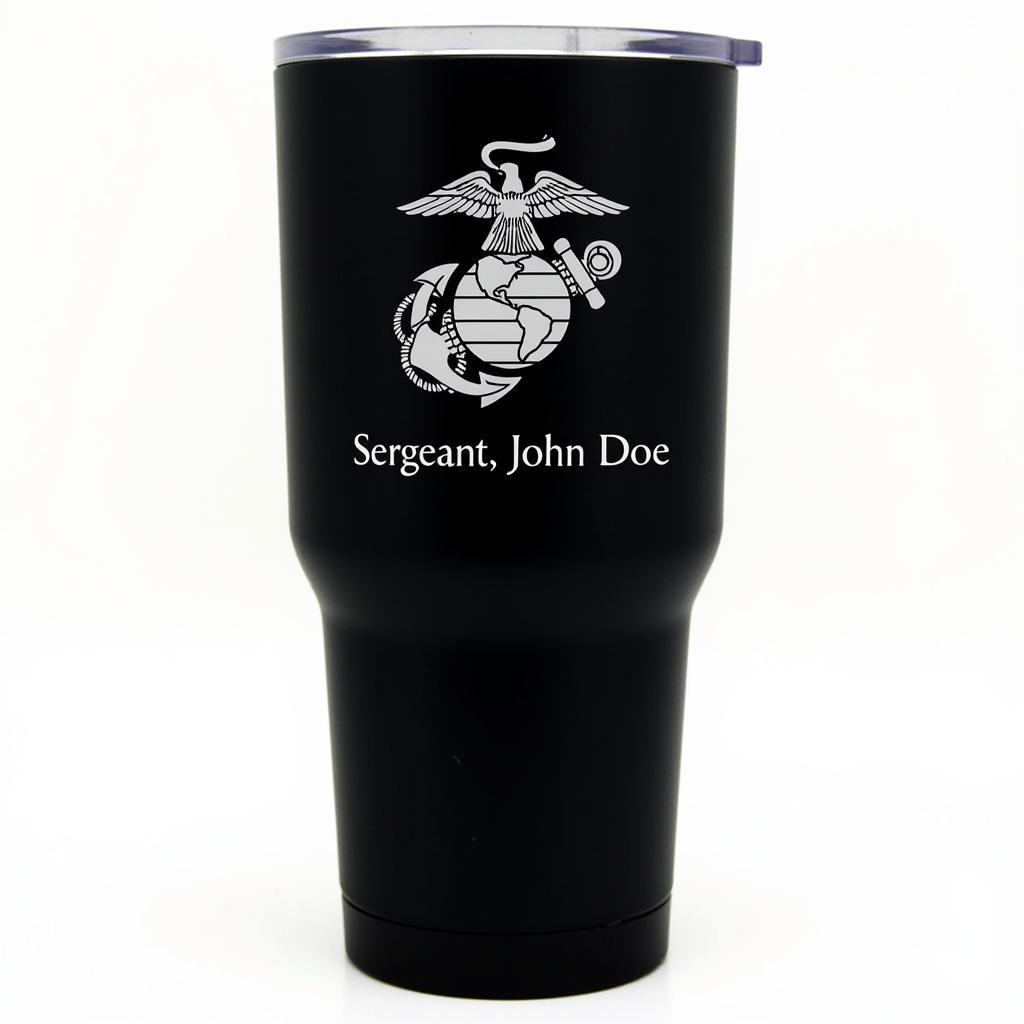 Personalized Marine Corps Mug with Name and Rank