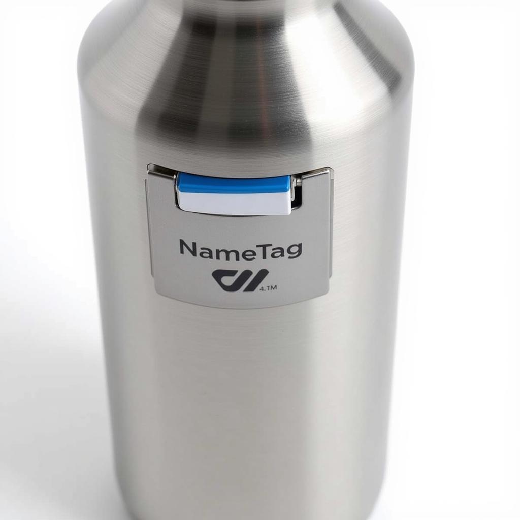 Personalized name tag water bottle for sports