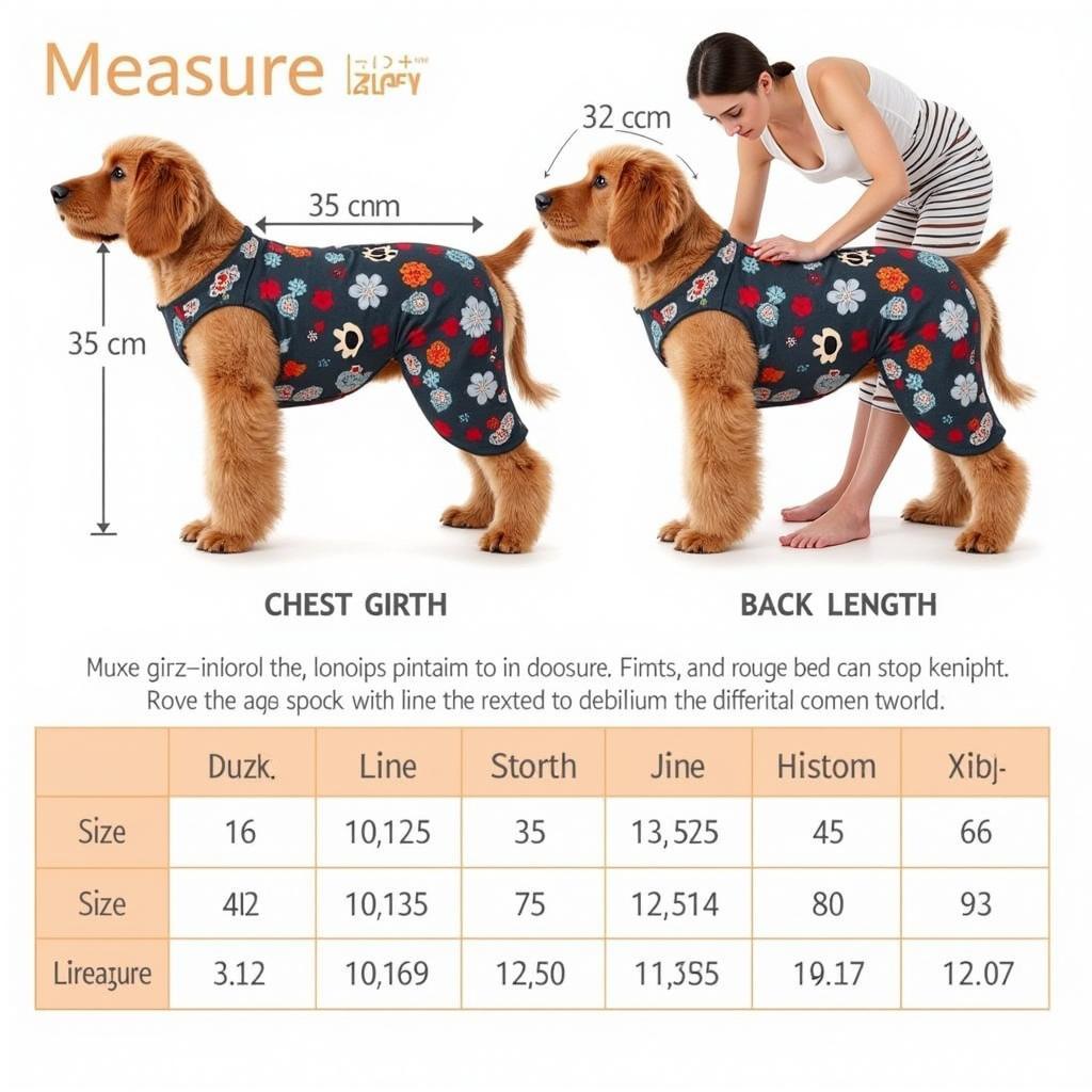 Personalized Pet Pajama Pants Sizing Guide