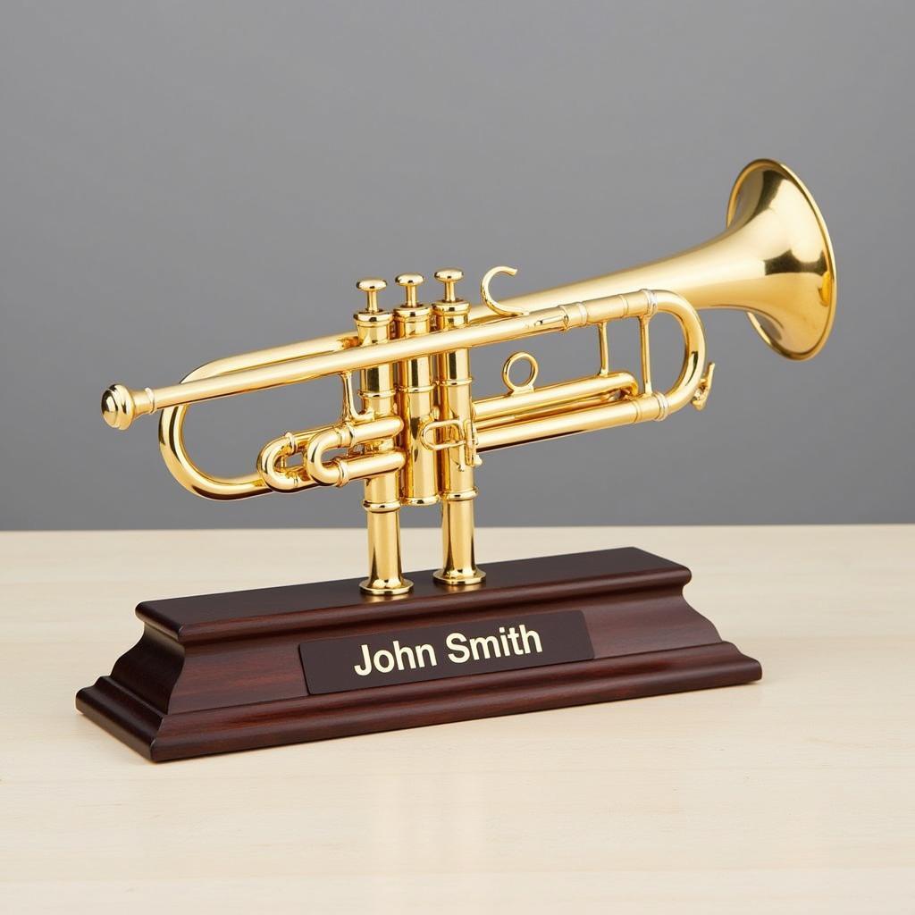 Personalized Trumpet Stand with Engraved Name