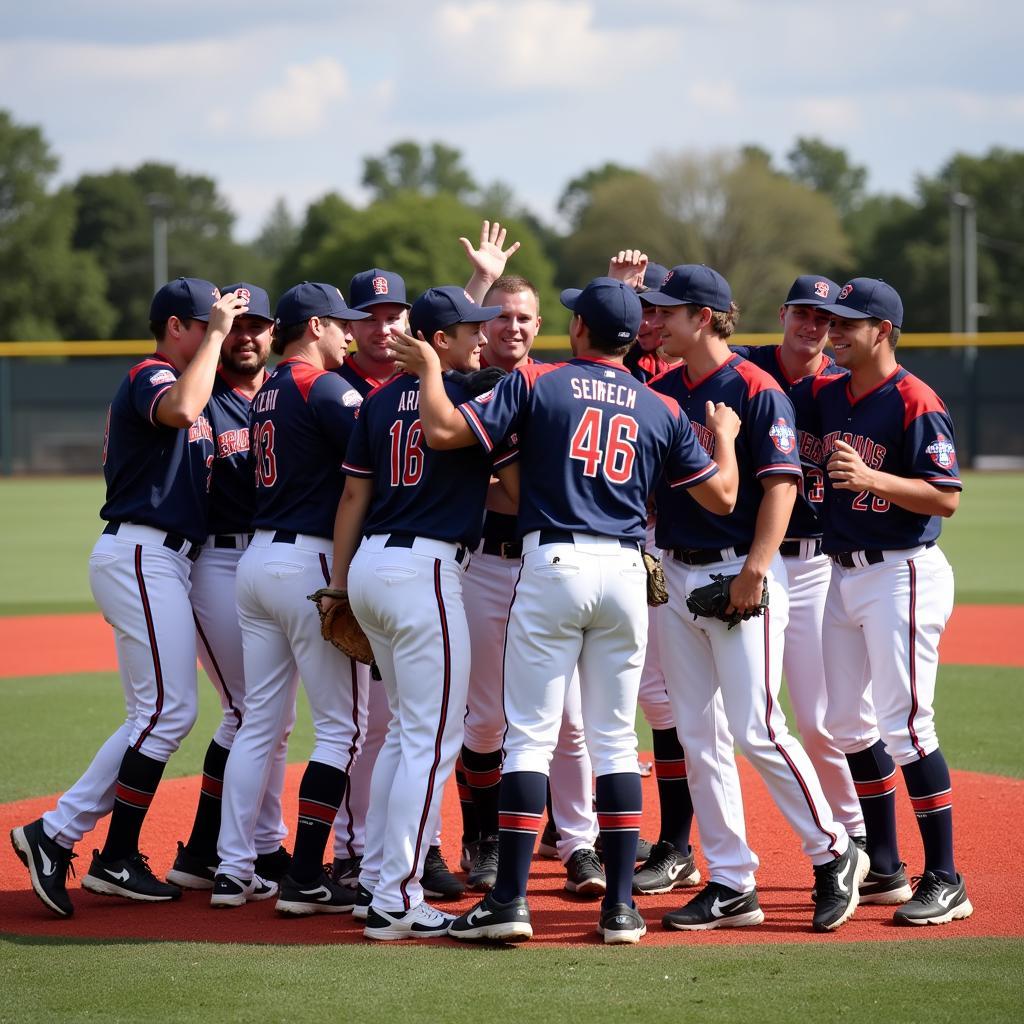 Team celebrates victory at the PG World Series