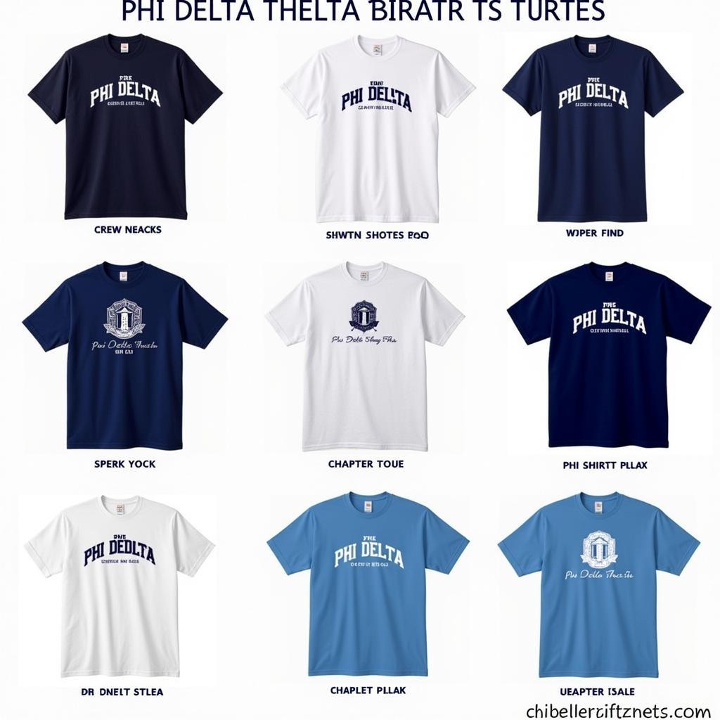 Different Styles of Phi Delta Theta Shirts