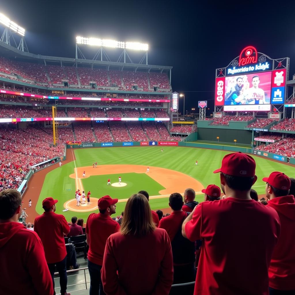 Philadelphia Phillies Fans Celebrating