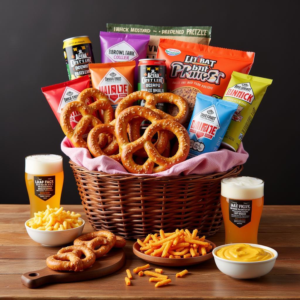 Philadelphia Soft Pretzel Gift Basket for Game Day