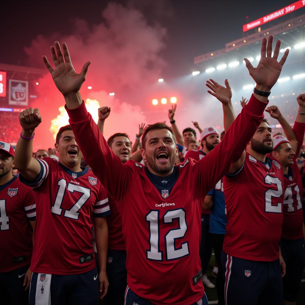 Philadelphia Sports Fans Celebrating