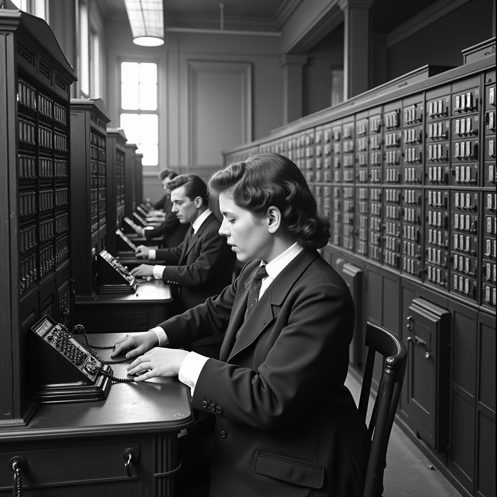 Early 20th Century Telephone Exchange