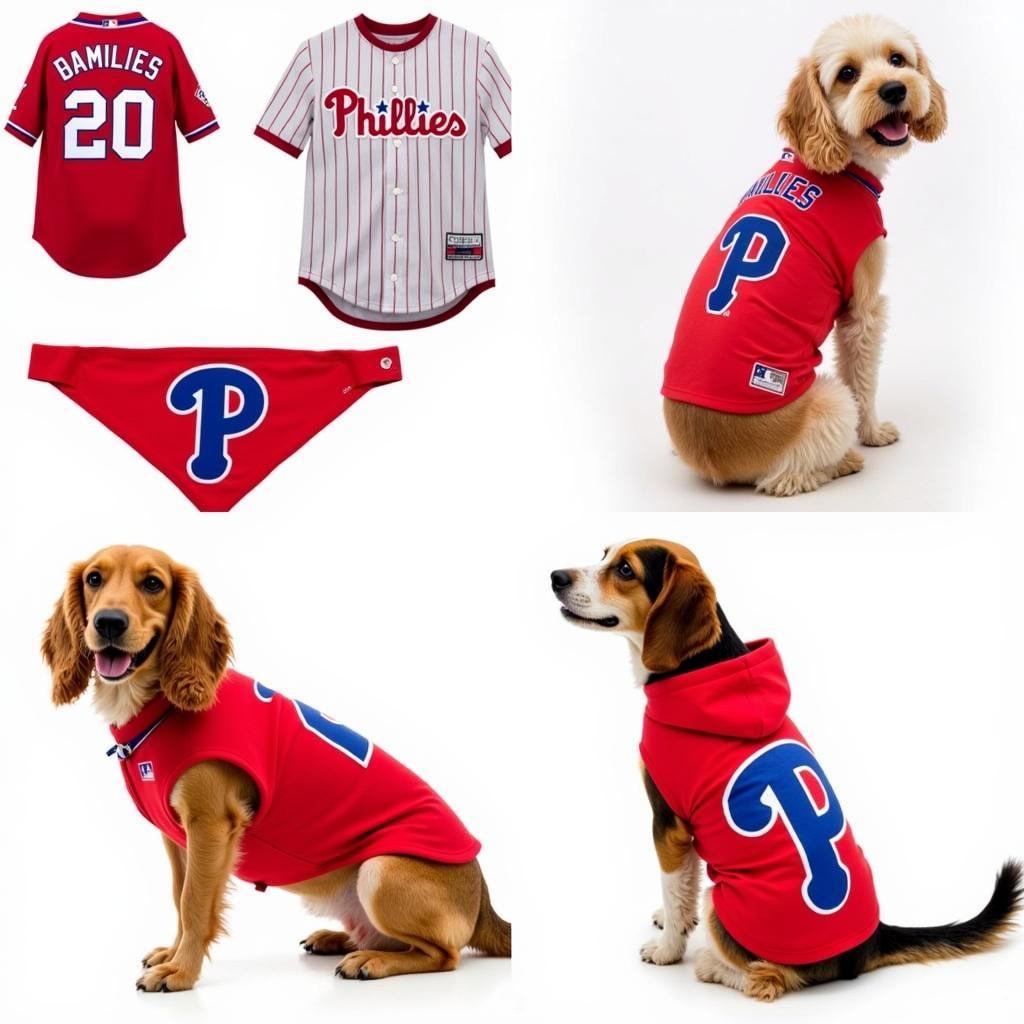 Different Styles of Phillies Jerseys for Dogs