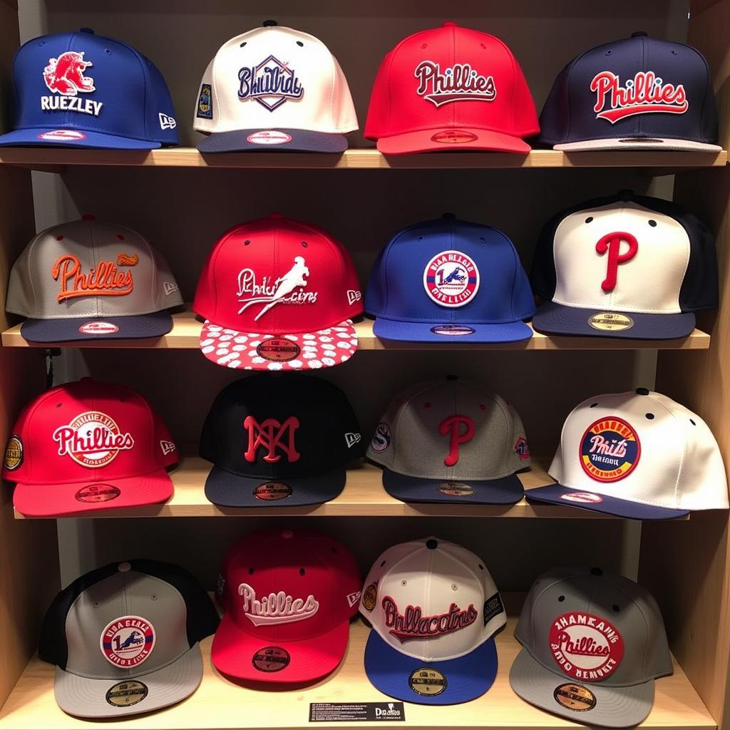 Variety of Phillies Snapback Hats