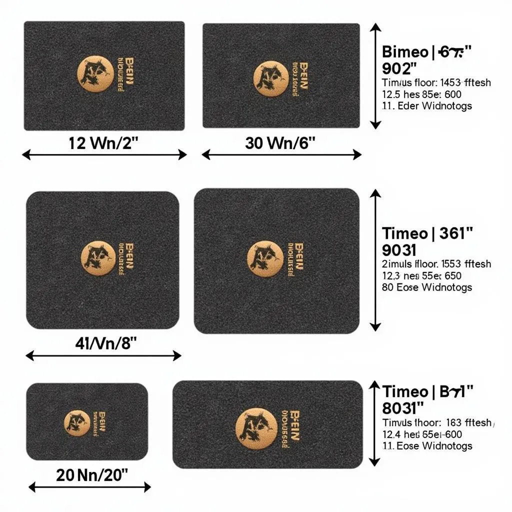 Pickleball Doormat Size Comparison