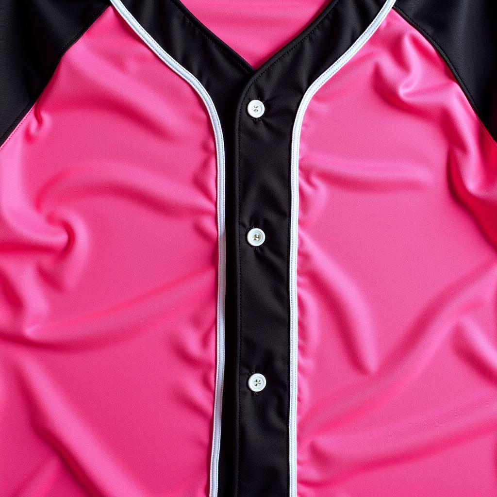 Pink and Black Baseball Jersey Design