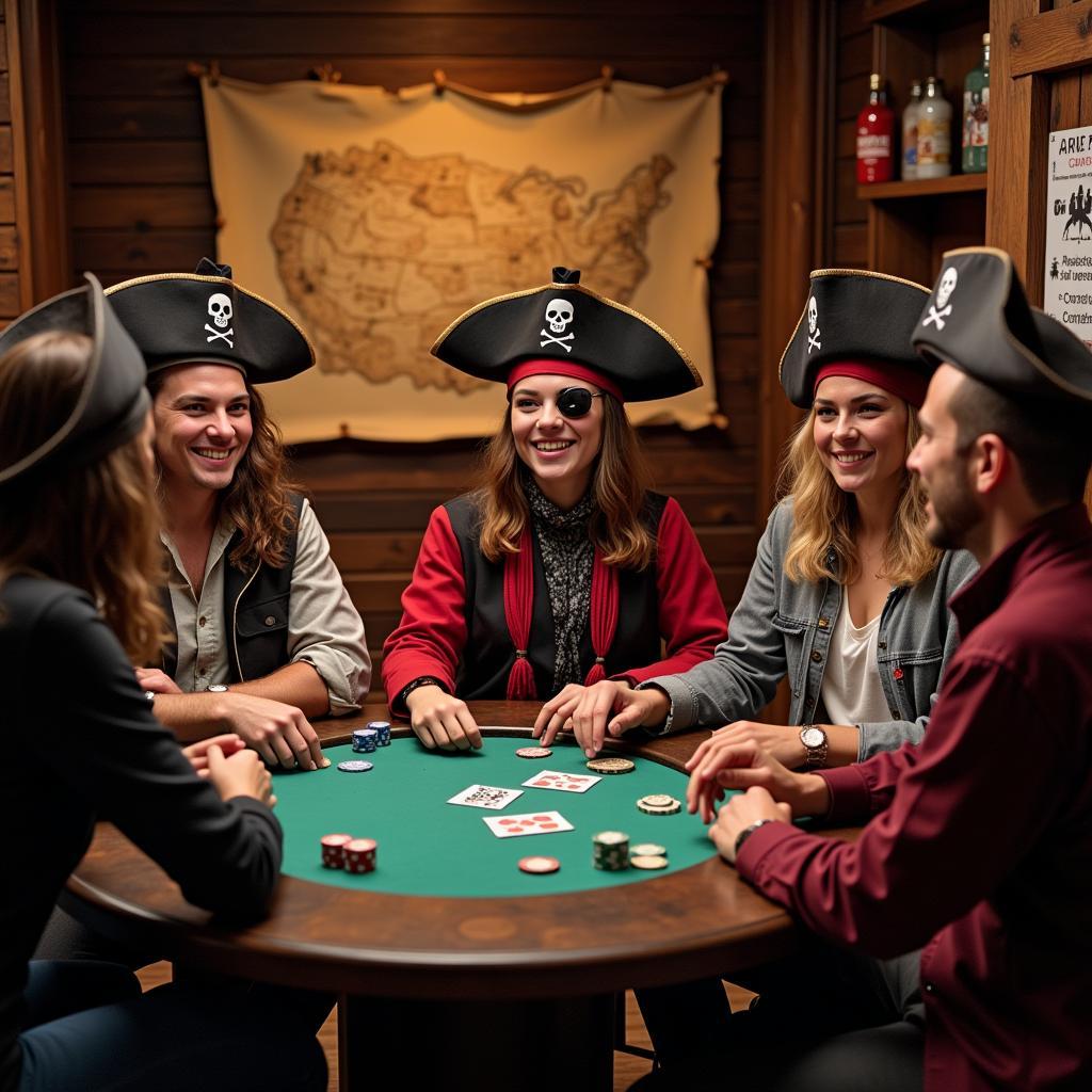 Pirate-Themed Poker Night with Friends