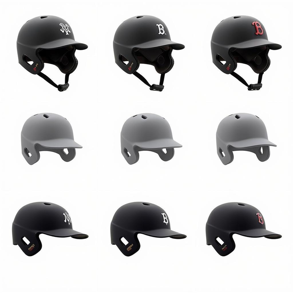 Different Pitchers' Helmet Designs