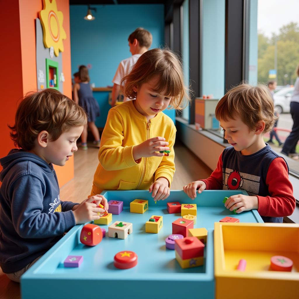 Children engaging in hands-on activities at the Children's Museum of Pittsburgh