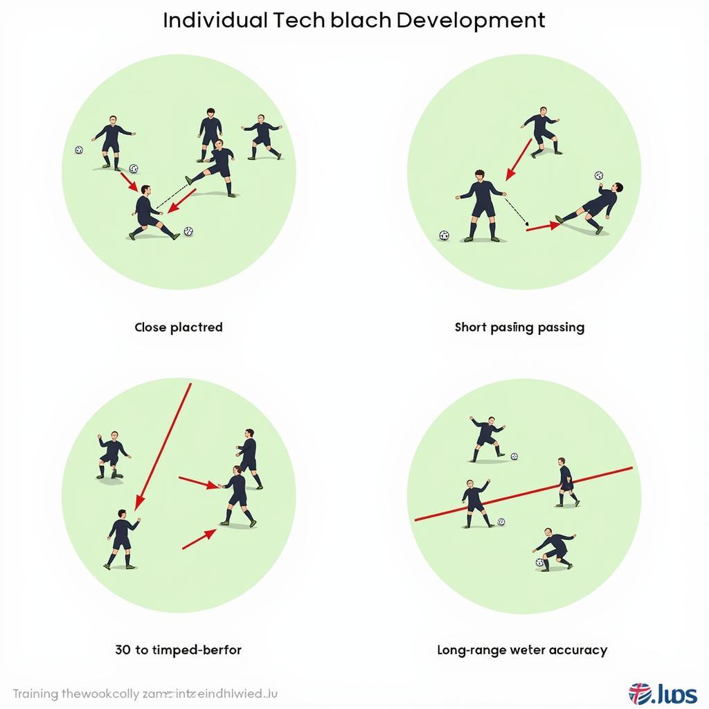 Football Training Drills Focusing on 228 Touches and 114 Passes