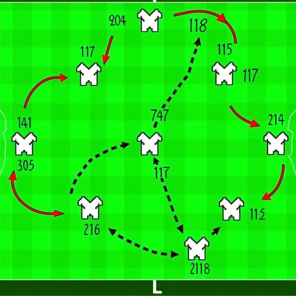 Football Field Positioning with PM 108 15 Coordinates