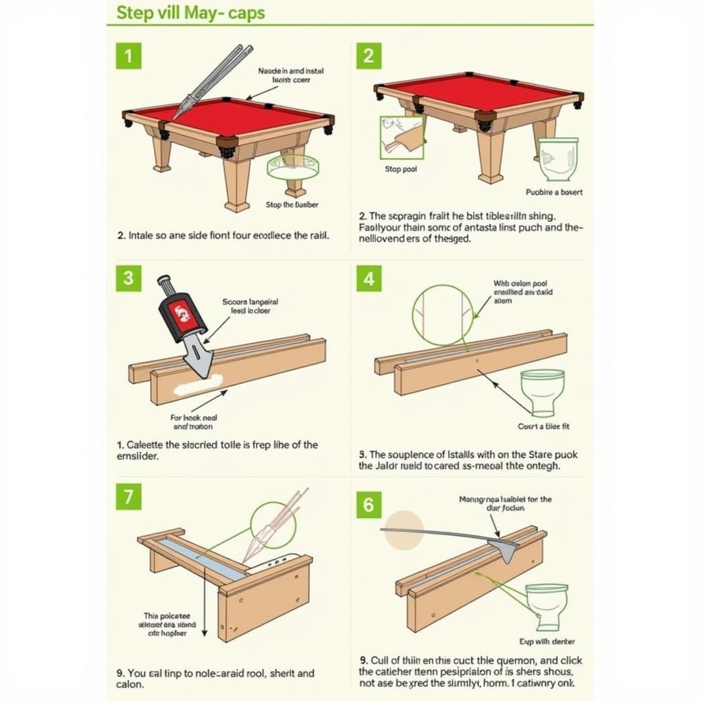 Installing Pool Table Rail Caps