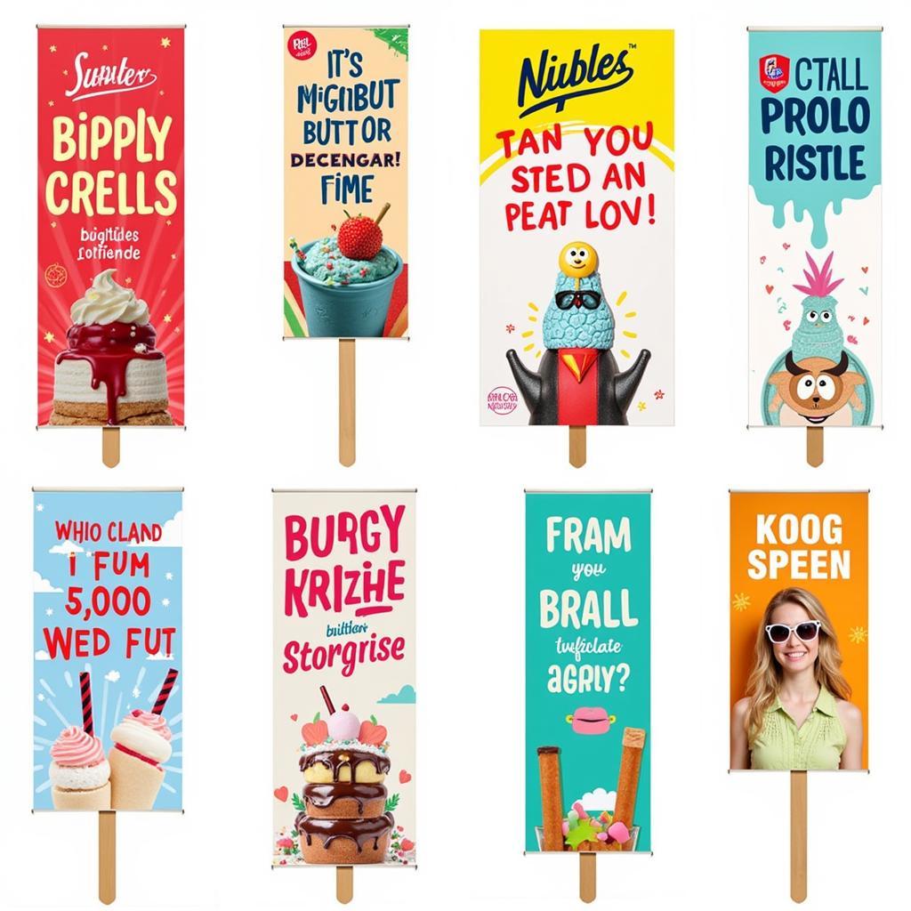 Popsicle Banner Design Inspiration