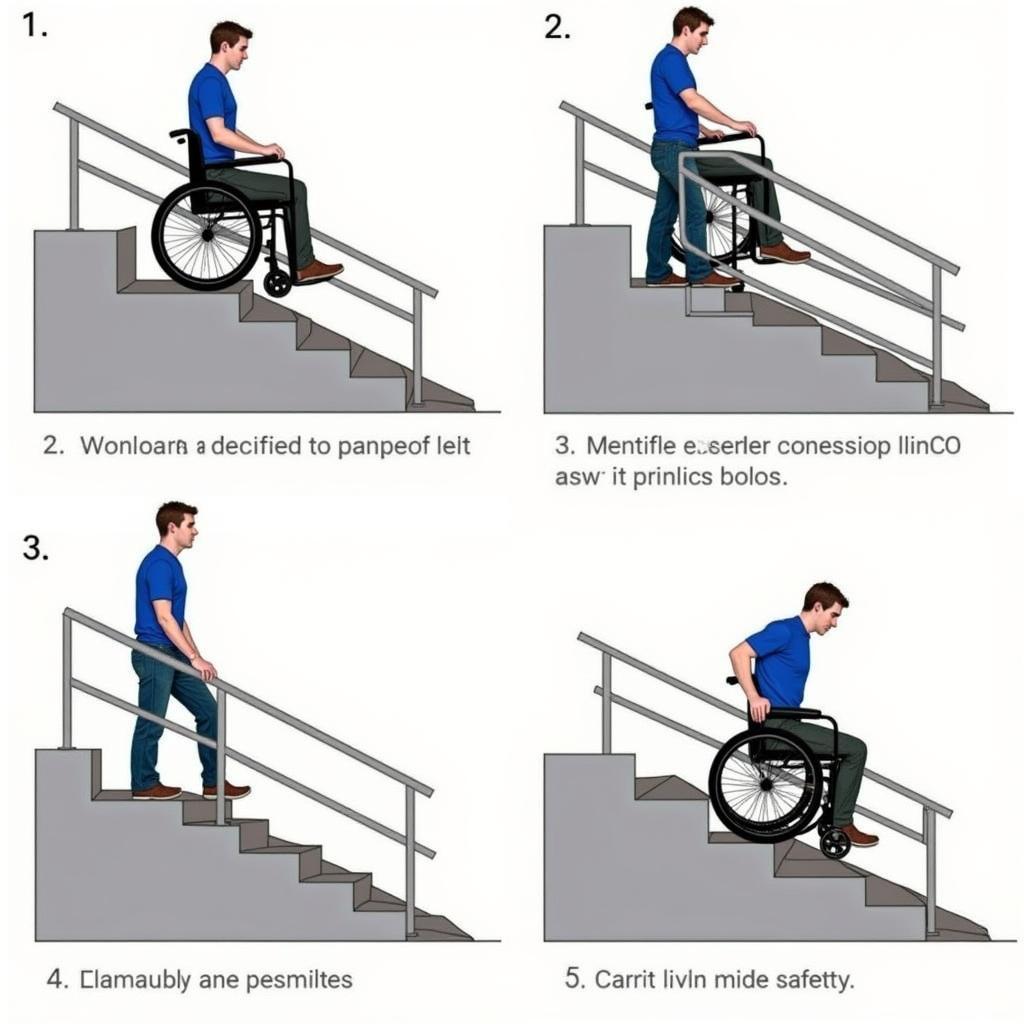 Using a Portable Wheelchair Ramp with Handrails Safely