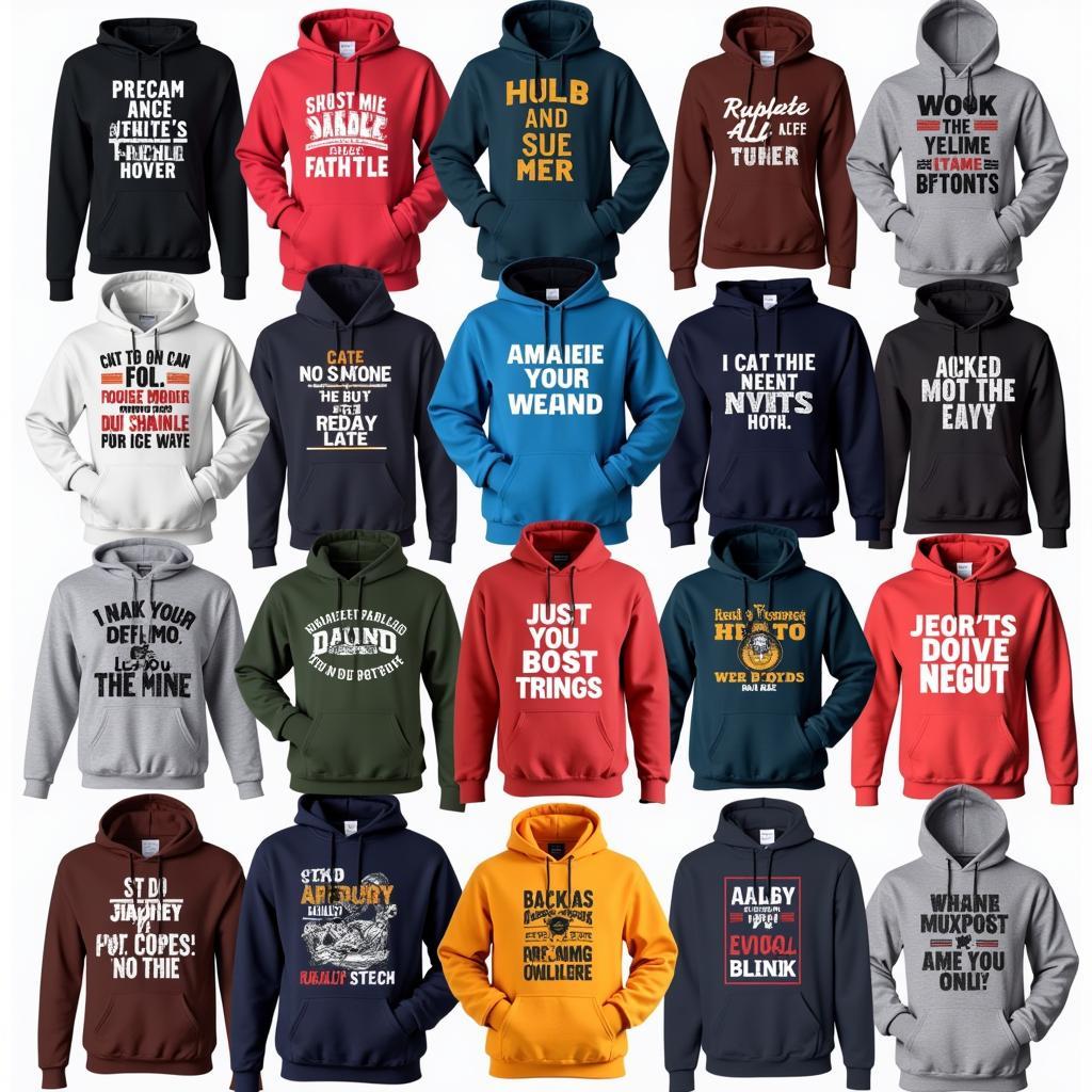 Variety of Positive Message Hoodies