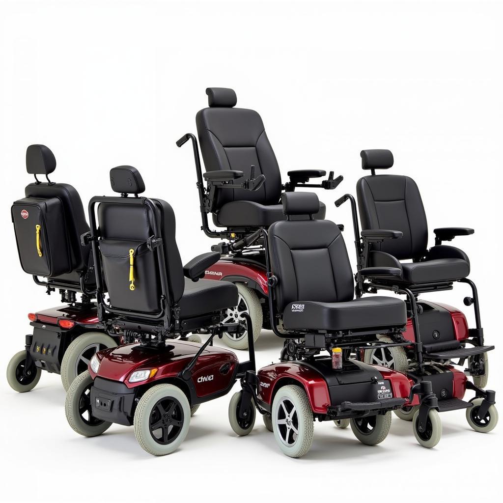 Different types of power wheelchair backpacks