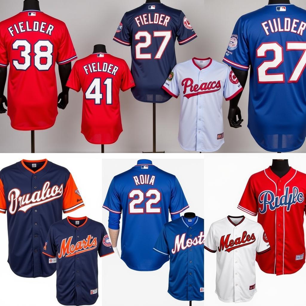 Collection of Prince Fielder Jerseys