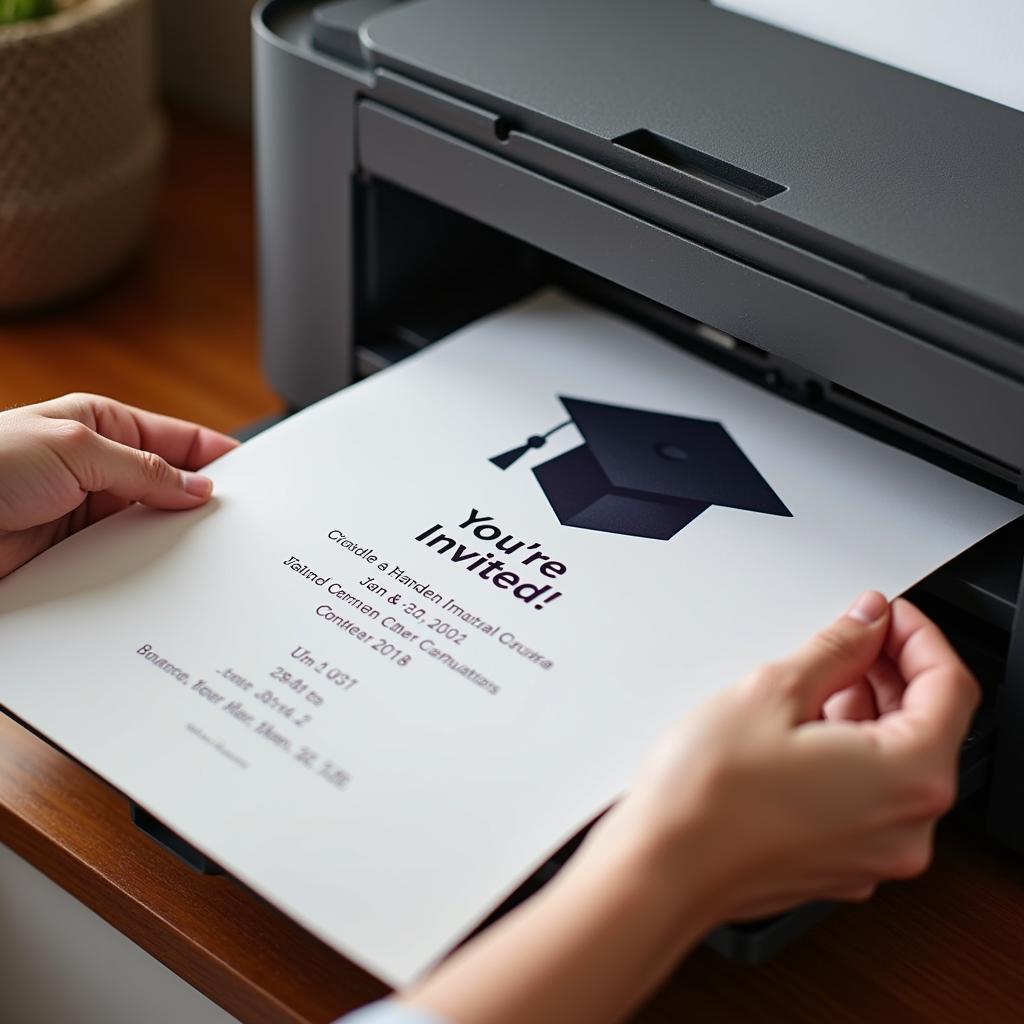 Printing graduation invitations at home