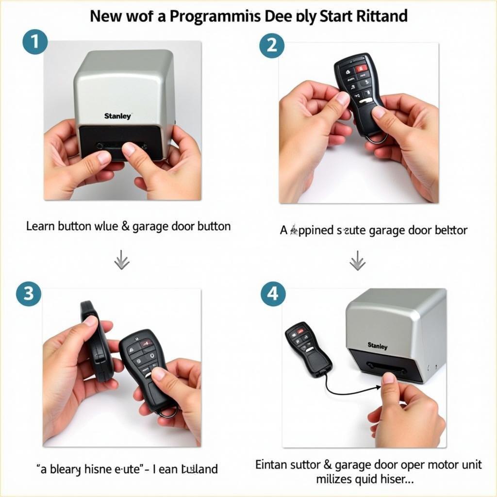 Programming a Stanley Garage Door Remote Control